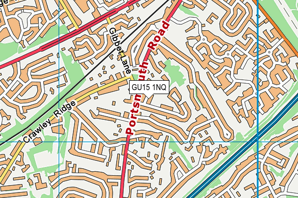 GU15 1NQ map - OS VectorMap District (Ordnance Survey)