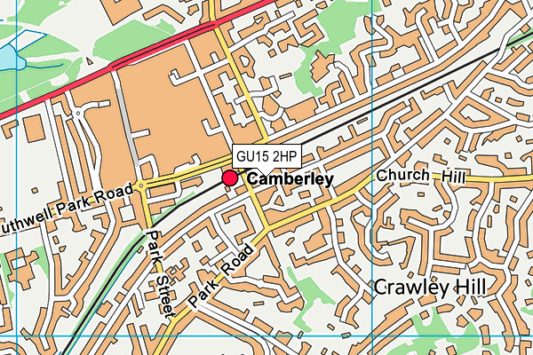 GU15 2HP map - OS VectorMap District (Ordnance Survey)