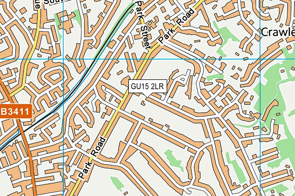 GU15 2LR map - OS VectorMap District (Ordnance Survey)