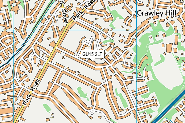 GU15 2LT map - OS VectorMap District (Ordnance Survey)
