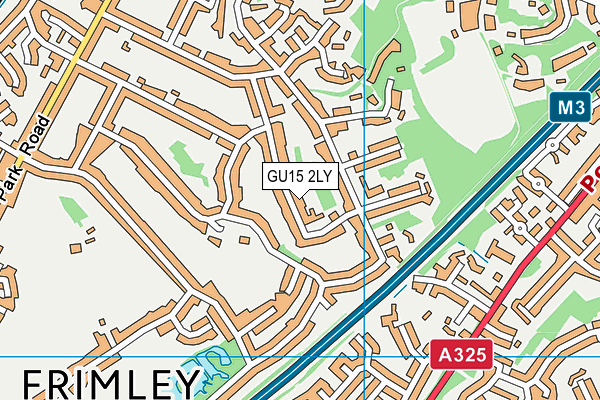 GU15 2LY map - OS VectorMap District (Ordnance Survey)