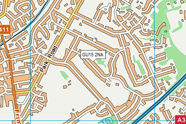 GU15 2NA map - OS VectorMap District (Ordnance Survey)