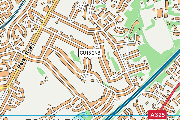 GU15 2NB map - OS VectorMap District (Ordnance Survey)