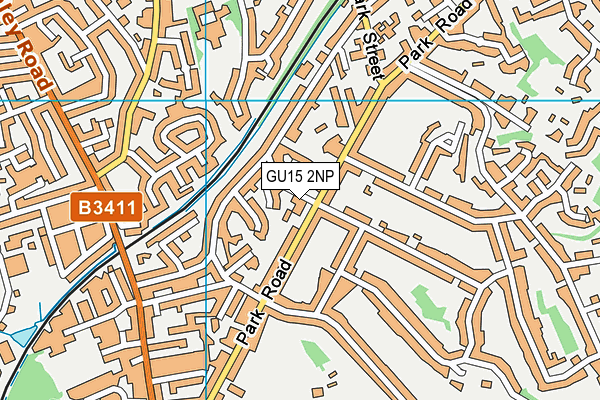 GU15 2NP map - OS VectorMap District (Ordnance Survey)