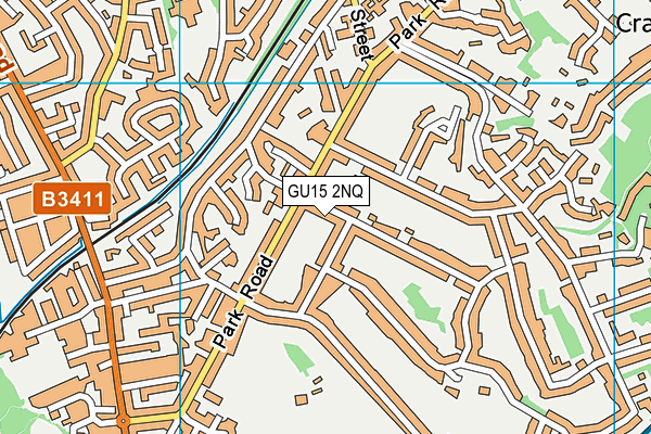 GU15 2NQ map - OS VectorMap District (Ordnance Survey)