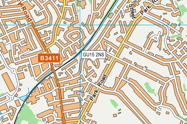 GU15 2NS map - OS VectorMap District (Ordnance Survey)