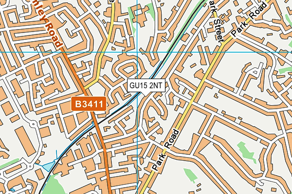 GU15 2NT map - OS VectorMap District (Ordnance Survey)