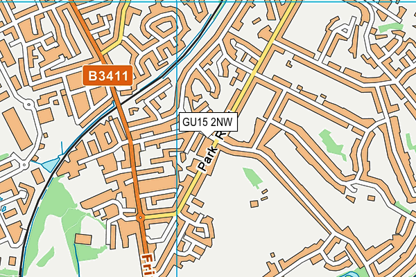 GU15 2NW map - OS VectorMap District (Ordnance Survey)