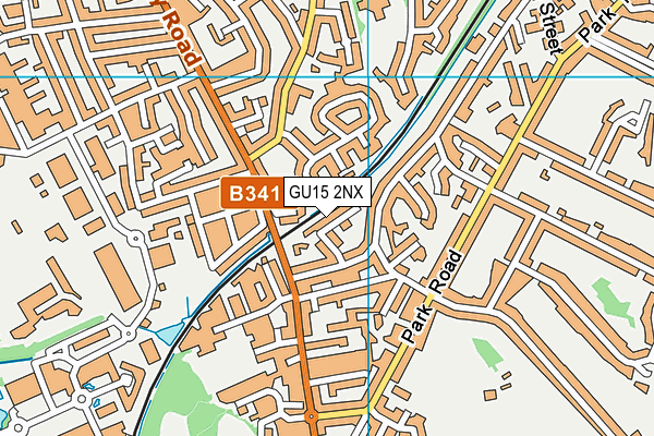 GU15 2NX map - OS VectorMap District (Ordnance Survey)