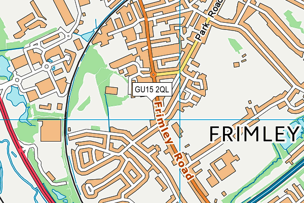 GU15 2QL map - OS VectorMap District (Ordnance Survey)