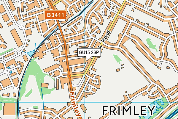 GU15 2SP map - OS VectorMap District (Ordnance Survey)