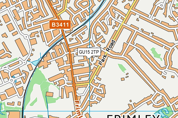 GU15 2TP map - OS VectorMap District (Ordnance Survey)