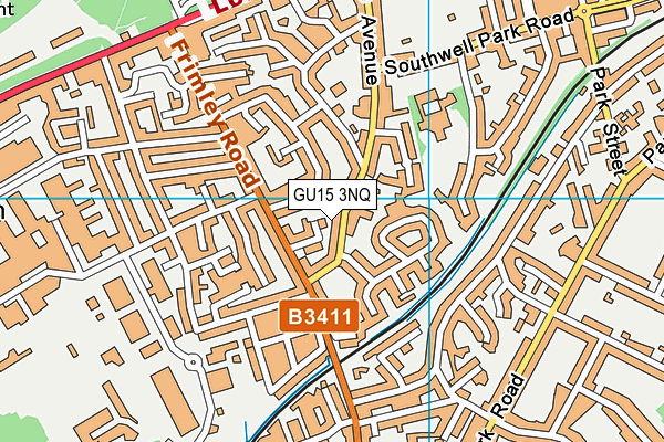 GU15 3NQ map - OS VectorMap District (Ordnance Survey)