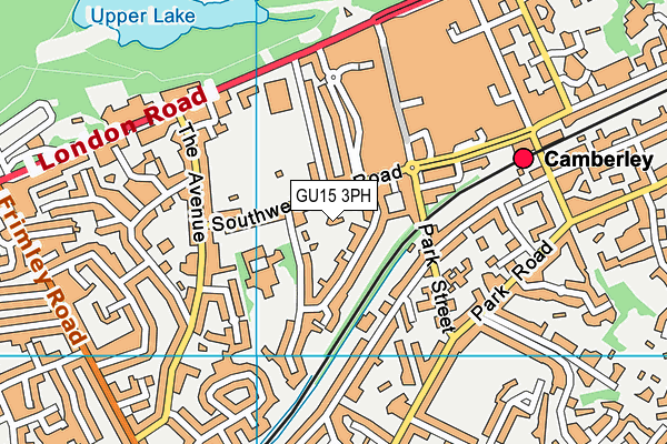 GU15 3PH map - OS VectorMap District (Ordnance Survey)