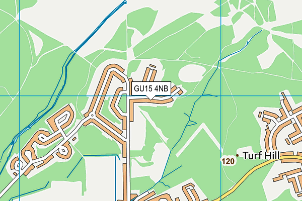 GU15 4NB map - OS VectorMap District (Ordnance Survey)