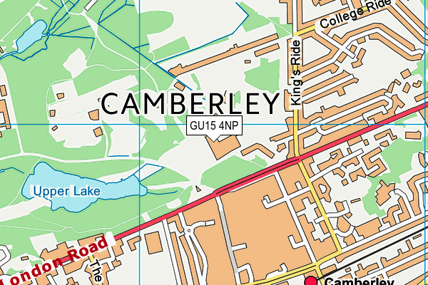 GU15 4NP map - OS VectorMap District (Ordnance Survey)