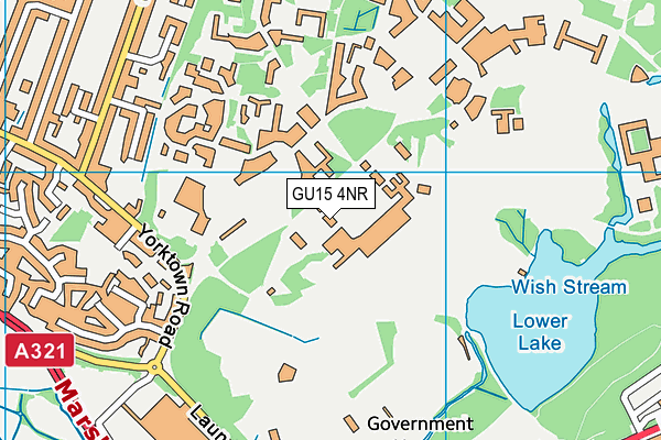 GU15 4NR map - OS VectorMap District (Ordnance Survey)