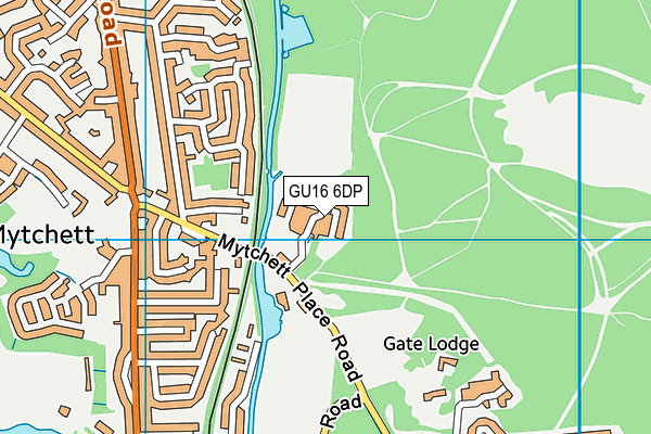 GU16 6DP map - OS VectorMap District (Ordnance Survey)