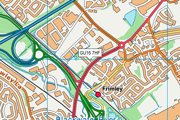 Map of THE BARONS (FRIMLEY) MANAGEMENT COMPANY LIMITED at district scale