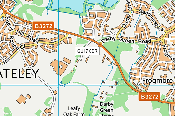 GU17 0DR map - OS VectorMap District (Ordnance Survey)