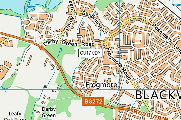 GU17 0DY map - OS VectorMap District (Ordnance Survey)