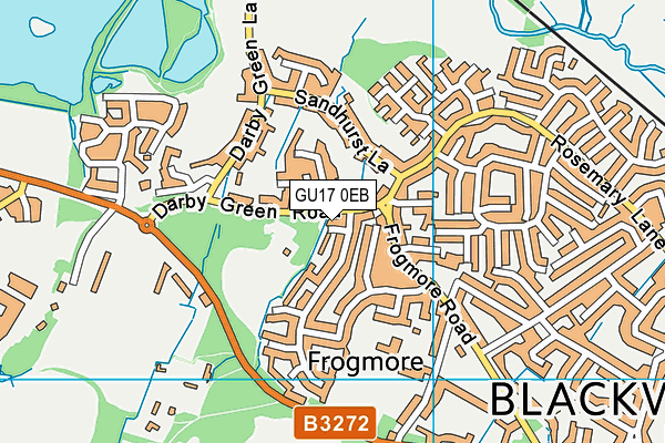 GU17 0EB map - OS VectorMap District (Ordnance Survey)