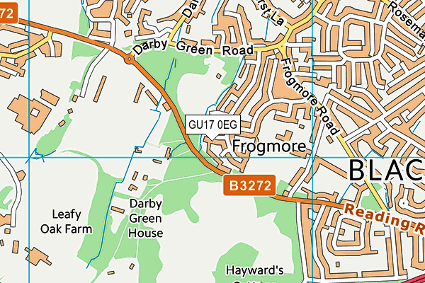 GU17 0EG map - OS VectorMap District (Ordnance Survey)