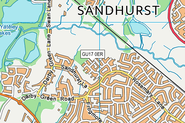 GU17 0ER map - OS VectorMap District (Ordnance Survey)