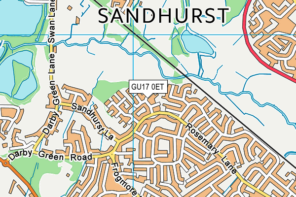 GU17 0ET map - OS VectorMap District (Ordnance Survey)