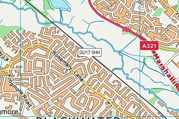 GU17 0HH map - OS VectorMap District (Ordnance Survey)
