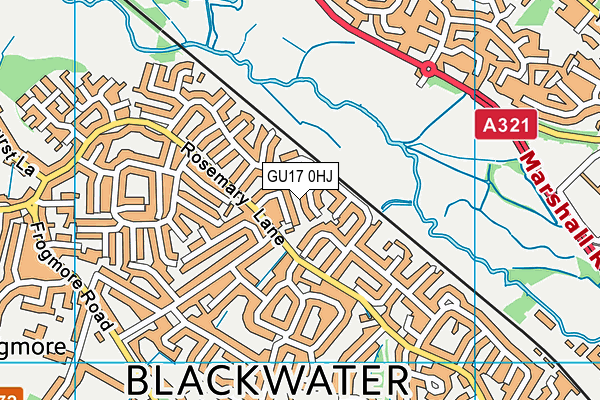 GU17 0HJ map - OS VectorMap District (Ordnance Survey)