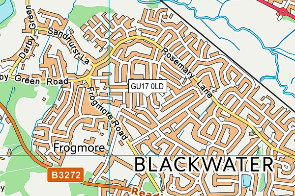 GU17 0LD map - OS VectorMap District (Ordnance Survey)