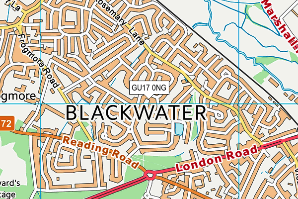 GU17 0NG map - OS VectorMap District (Ordnance Survey)