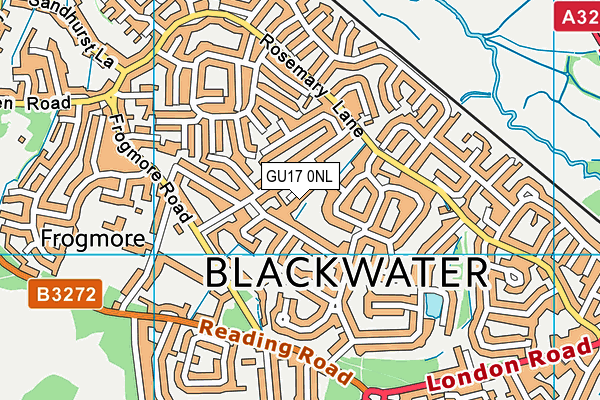 GU17 0NL map - OS VectorMap District (Ordnance Survey)