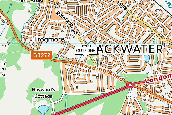 GU17 0NR map - OS VectorMap District (Ordnance Survey)