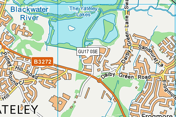 GU17 0SE map - OS VectorMap District (Ordnance Survey)