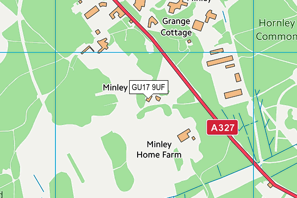 GU17 9UF map - OS VectorMap District (Ordnance Survey)