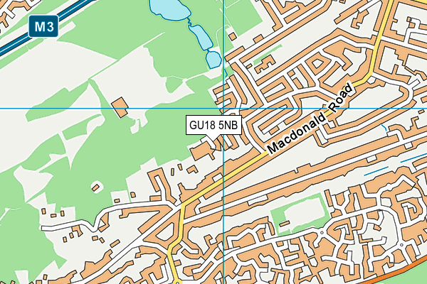 GU18 5NB map - OS VectorMap District (Ordnance Survey)
