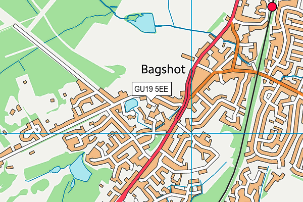 GU19 5EE map - OS VectorMap District (Ordnance Survey)