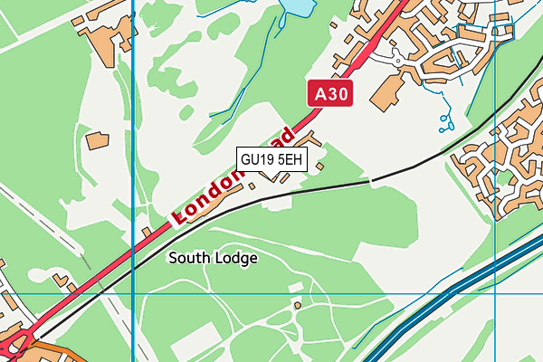 GU19 5EH map - OS VectorMap District (Ordnance Survey)