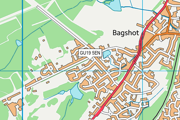 GU19 5EN map - OS VectorMap District (Ordnance Survey)