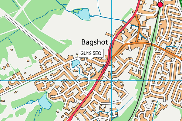 GU19 5EQ map - OS VectorMap District (Ordnance Survey)