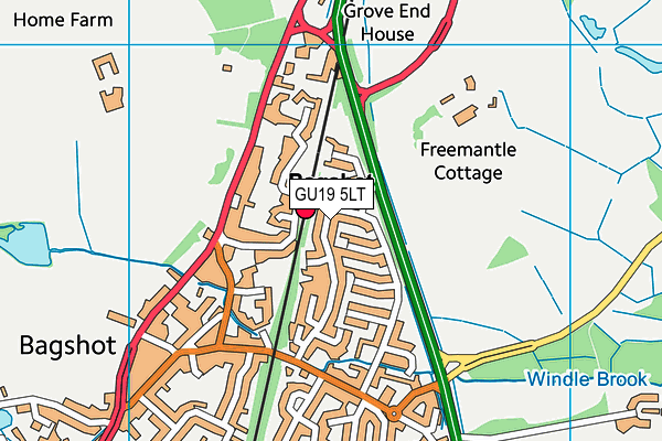 Map of GLOUCESTER ROAD 1962 LIMITED at district scale