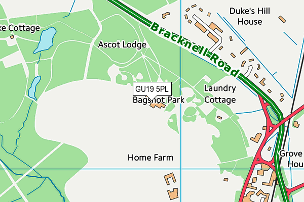 GU19 5PL map - OS VectorMap District (Ordnance Survey)