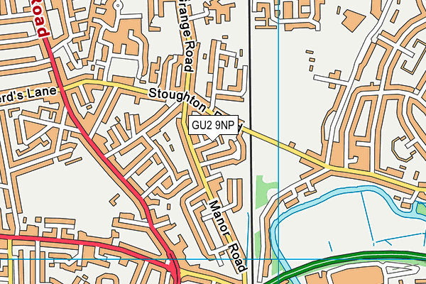 GU2 9NP map - OS VectorMap District (Ordnance Survey)