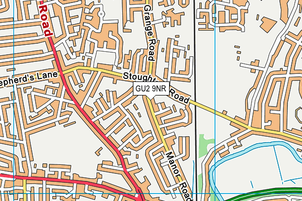 GU2 9NR map - OS VectorMap District (Ordnance Survey)