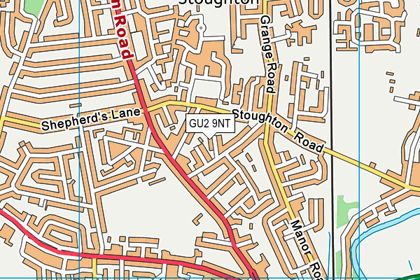 GU2 9NT map - OS VectorMap District (Ordnance Survey)