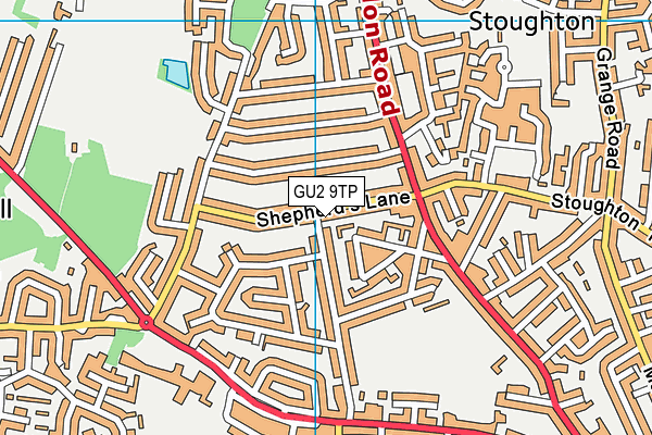 GU2 9TP map - OS VectorMap District (Ordnance Survey)