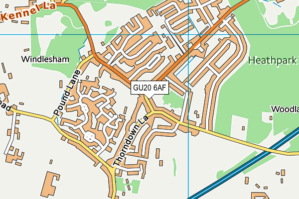 Map of SUTTONS WINDLESHAM LIMITED at district scale