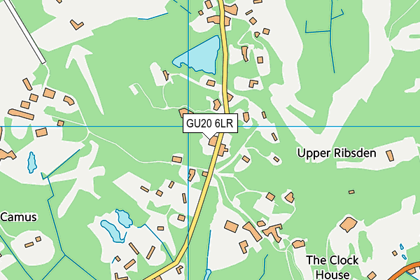 GU20 6LR map - OS VectorMap District (Ordnance Survey)